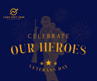 Celebrate Our Heroes Facebook Post Design