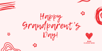 Happy Grandparents Scribble Twitter Post Image Preview