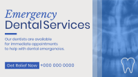 Corporate Emergency Dental Service Facebook Event Cover Design