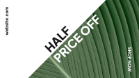Half Price Plant Facebook Event Cover Design
