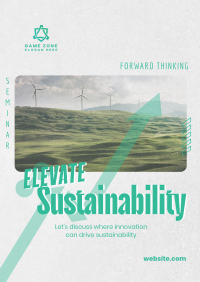 Elevating Sustainability Seminar Poster Image Preview