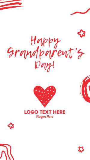 Happy Grandparents Scribble Instagram story