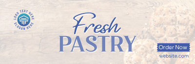 Rustic Pastry Bakery Twitter Header Image Preview
