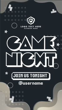 Techno Fun Game Night TikTok Video Design