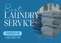 Best Laundry Service Postcard Image Preview