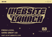 Y2K Website Launch Postcard Design