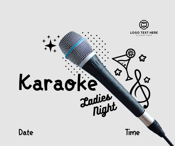 Karaoke Ladies Night Facebook Post Design Image Preview