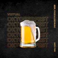 Virtual Oktoberfest Beer Mug Instagram post Image Preview