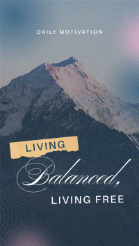 Living Balanced & Free Facebook Story Design