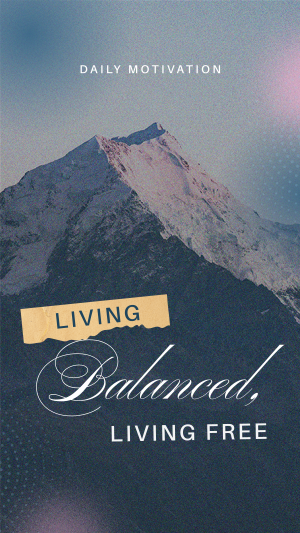 Living Balanced & Free Facebook story Image Preview