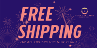 Free Shipping Sparkles Twitter post Image Preview
