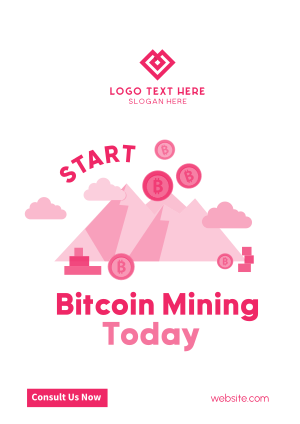 Bitcoin Mountain Flyer Image Preview