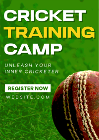 Cricket Training Camp Poster Image Preview