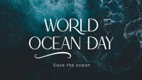 Minimalist Ocean Advocacy Facebook Event Cover Design