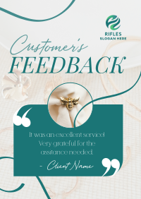 Minimalist Customer Feedback Poster Image Preview