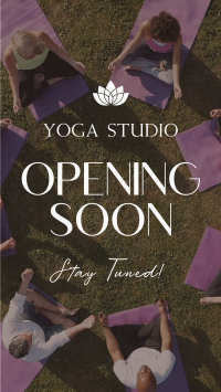 Yoga Studio Opening Instagram Story Design