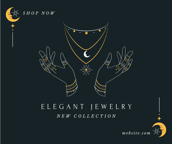 Elegant Jewelry Facebook Post Design Image Preview