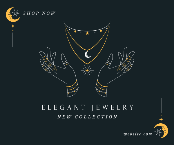 Elegant Jewelry Facebook Post Design