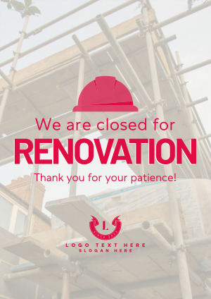 Closed for Renovation Flyer Image Preview