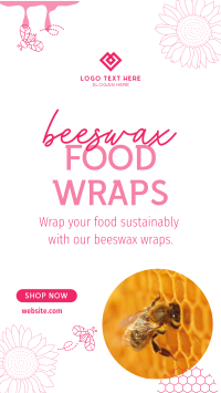 Beeswax Food Wraps Instagram reel Image Preview
