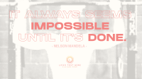 Fitness Motivational Quote Animation Preview