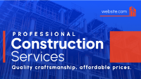 Professional Construction Services Facebook Event Cover Image Preview