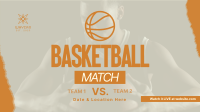 Upcoming Basketball Match YouTube Video Design
