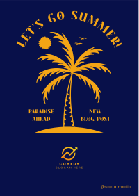 Party Palm Tree Flyer Image Preview