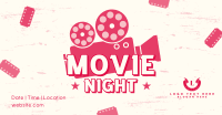 Movie Night Tickets Facebook Ad Design