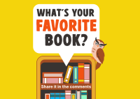 Q&A Favorite Book Postcard Design