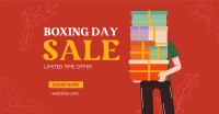 Boxing Day Mega Sale Facebook Ad Design