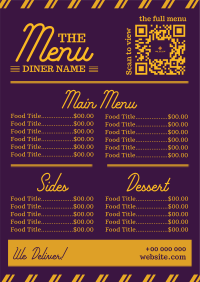 Retro Dining Restaurant Menu Preview