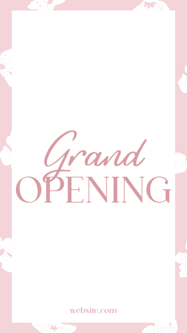 Floral Grand Opening Instagram Story Design Image Preview