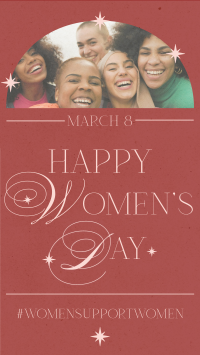 Modern Nostalgia Women's Day Facebook Story Design