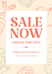 Farmers Market Sale Poster Design