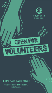 Volunteer Helping Hands Instagram Story Design