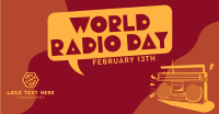 Retro Radio Day Facebook ad Image Preview
