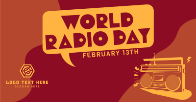 Retro Radio Day Facebook ad Image Preview