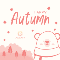 Bear in Autumn Instagram post Image Preview