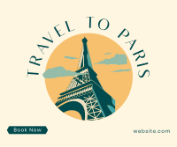 Paris Travel Booking Facebook Post Design