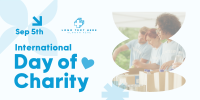 International Charity Twitter Post Design