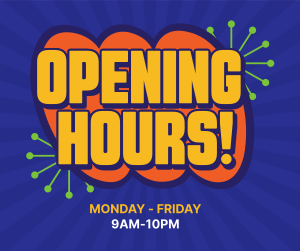 Opening Hours Sticker Facebook post Image Preview