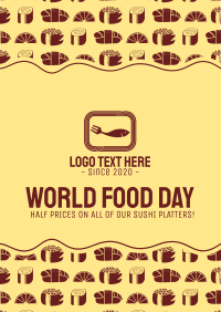 World Food Day for Seafood Restaurant Flyer Design