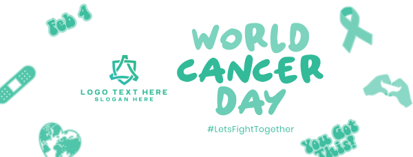 Cancer Day Stickers Facebook Cover Design Image Preview