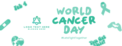 Cancer Day Stickers Facebook cover Image Preview