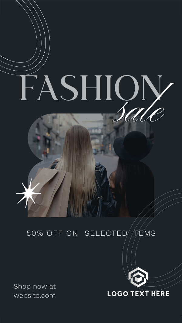 Sophisticated Fashion Sale Instagram Story Design