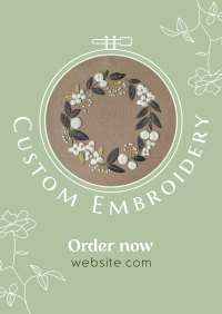 Custom Made Embroidery Flyer Design