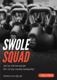 Swole Squad Poster Design