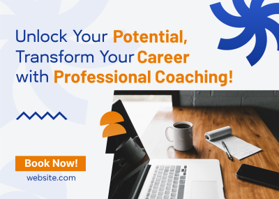 Professional Career Coaching Postcard Image Preview
