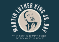 Martin Luther King Jr Day Postcard Design